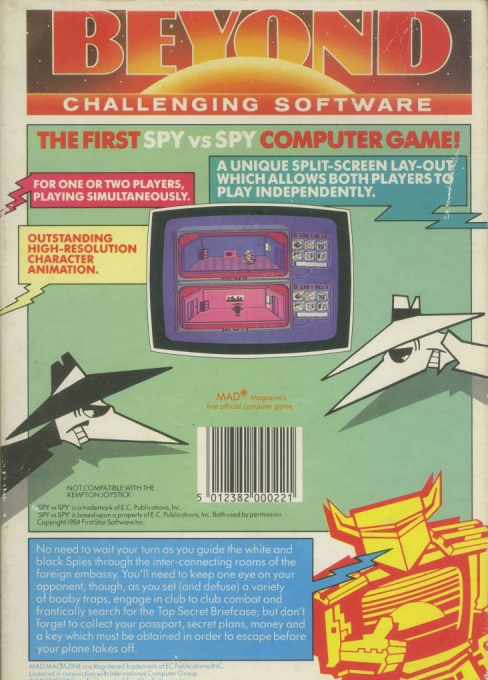 Spy Vs. Spy — box-2D-back (EU)