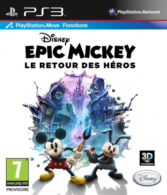 Disney Epic Mickey 2 - The Power of Two — box-2D (FR)