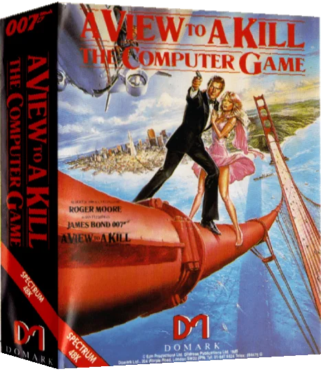 A View to a Kill - The Computer Game — box-3D (EU)