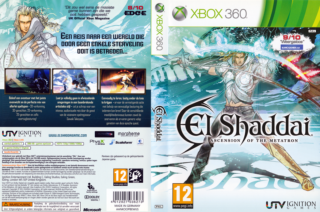 El Shaddai - Ascension of the Metatron — box-texture (NL)