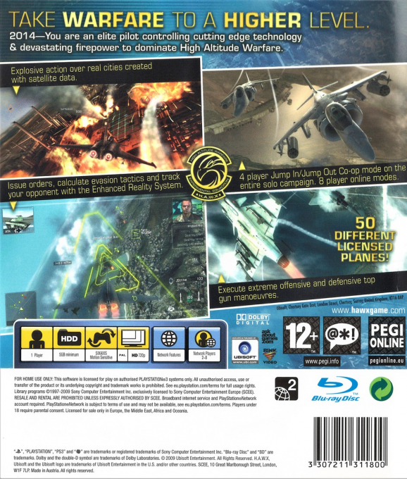 Tom Clancy's H.A.W.X. 2 — box-2D-back (EU)