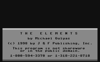 The Elements — sstitle (WOR)