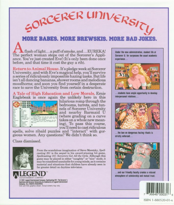 Spellcasting 201 - The Sorcerers Appliance — box-2D-back (US)