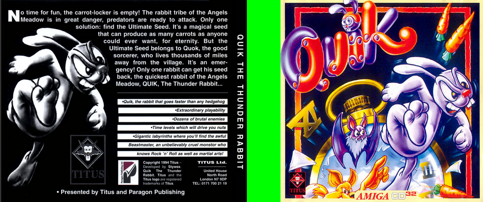 Quik the Thunder Rabbit — box-texture (EU)