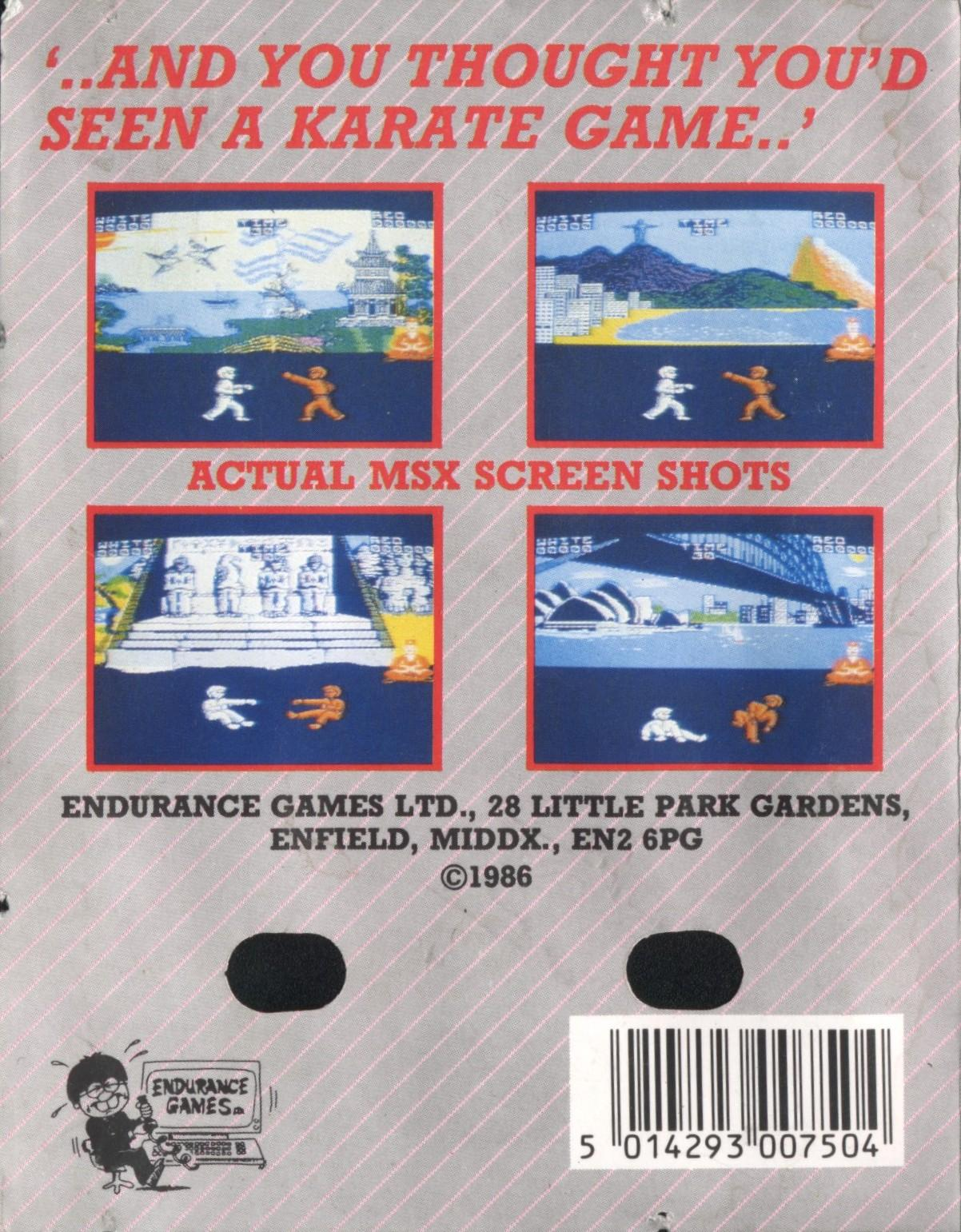 International Karate — box-2D-back (EU)