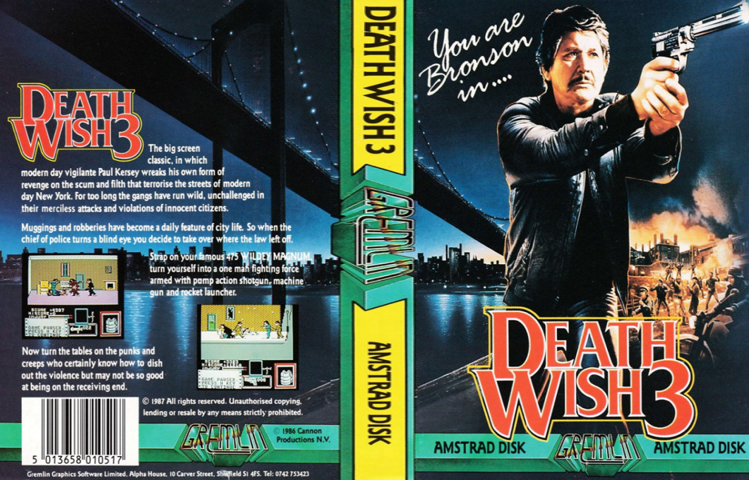Death Wish 3 — box-texture (EU)