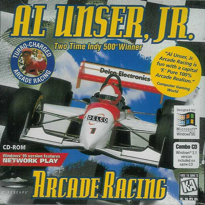 Al Unser, Jr. Arcade Racing box art