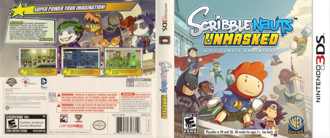 Scribblenauts Unmasked: A DC Comics Adventure — box-texture (US)