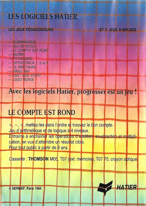 Compte Est Rond, Le — box-2D-back (WOR)