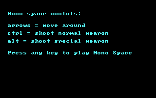 Mono Space box art