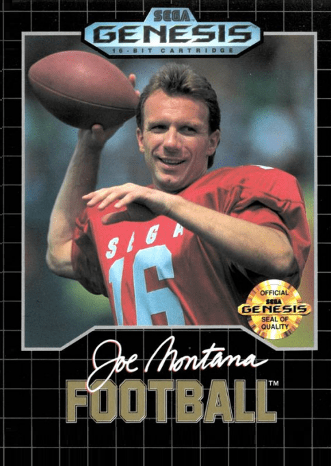 Joe Montana Football box art