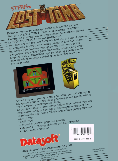 Lost Tomb — box-2D-back (US)
