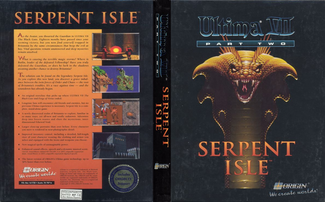 Ultima 7 - Part 2 - Serpent Isle — box-texture (US)
