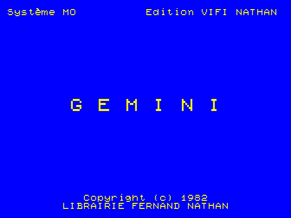 Gemini — sstitle (WOR)