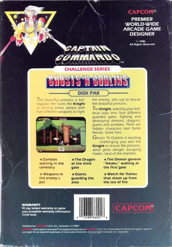 Ghosts 'n Goblins — box-2D-back (US)