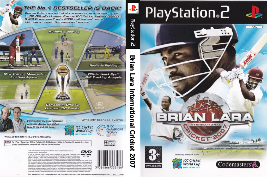 Ricky Ponting International Cricket 2007 — box-texture (EU)