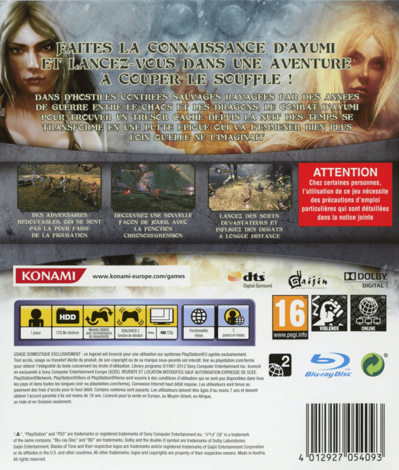 Blades of Time — box-2D-back (FR)