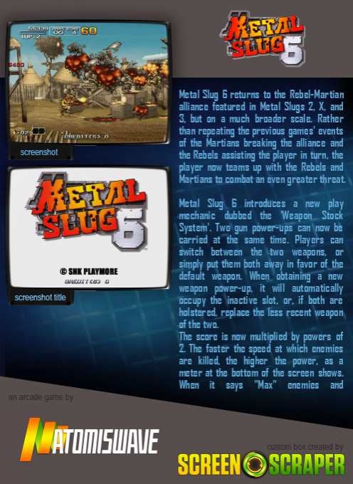 Metal Slug 6 — box-2D-back (SS)