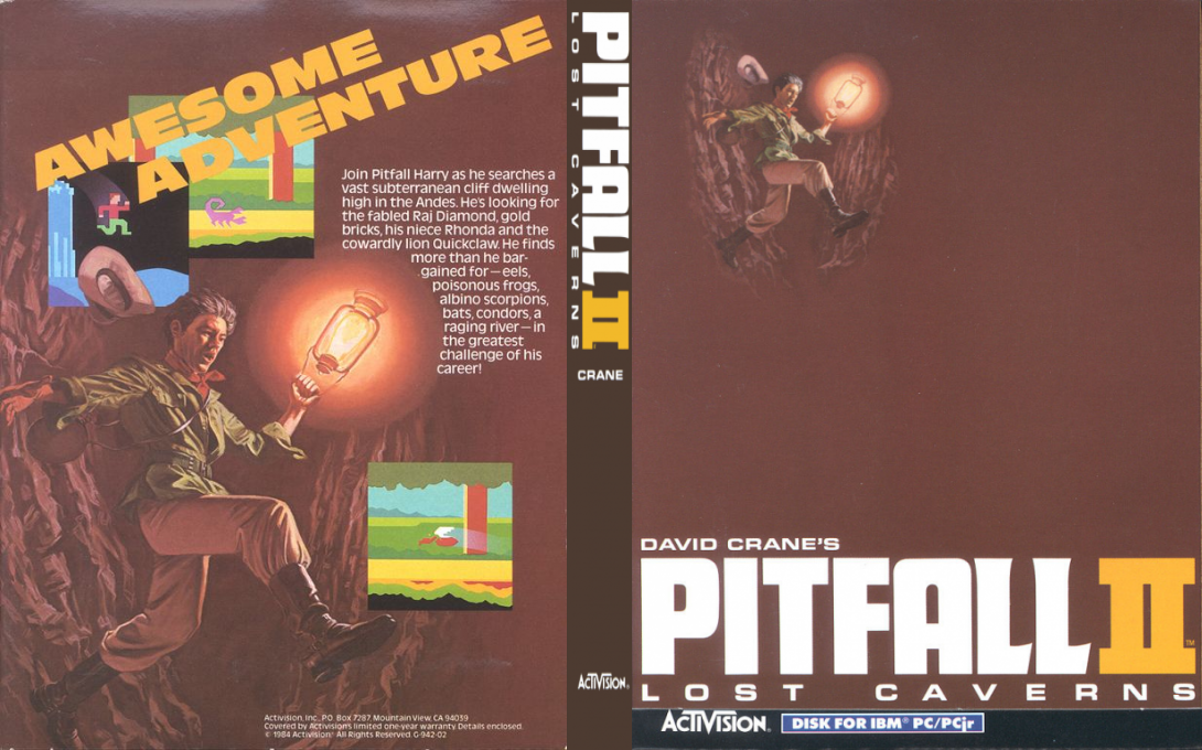 Pitfall 2 - Lost Caverns — box-texture (US)
