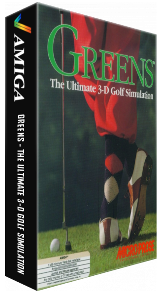 Greens - The Ultimate 3-D Golf Simulation — box-3D (WOR)
