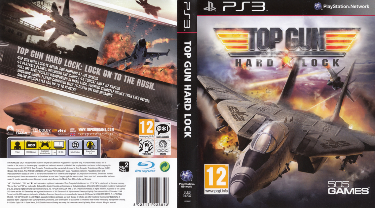 Top Gun - Hard Lock — box-texture (EU)