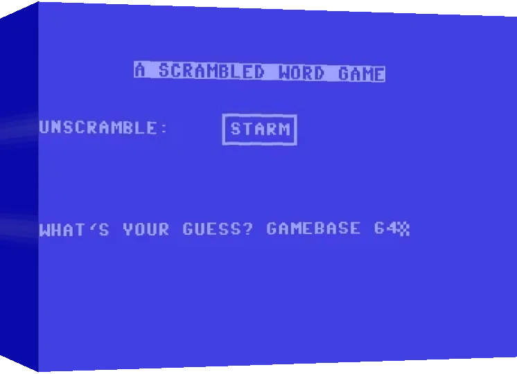 Scrambled Word — box-3D (WOR)