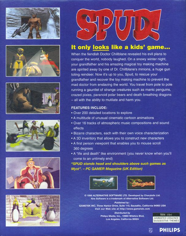 Spud! — box-2D-back (US)