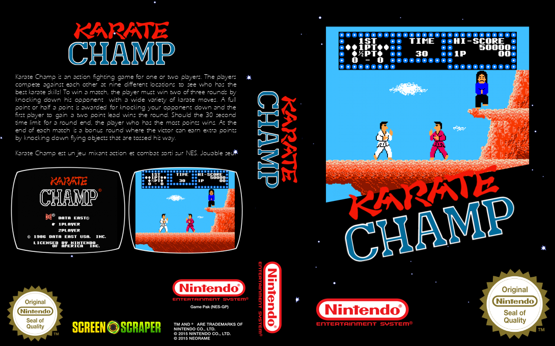 Karate Champ — box-texture (SS)
