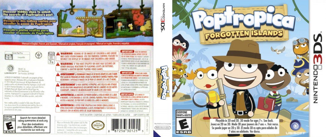 Poptropica - Forgotten Islands — box-texture (US)