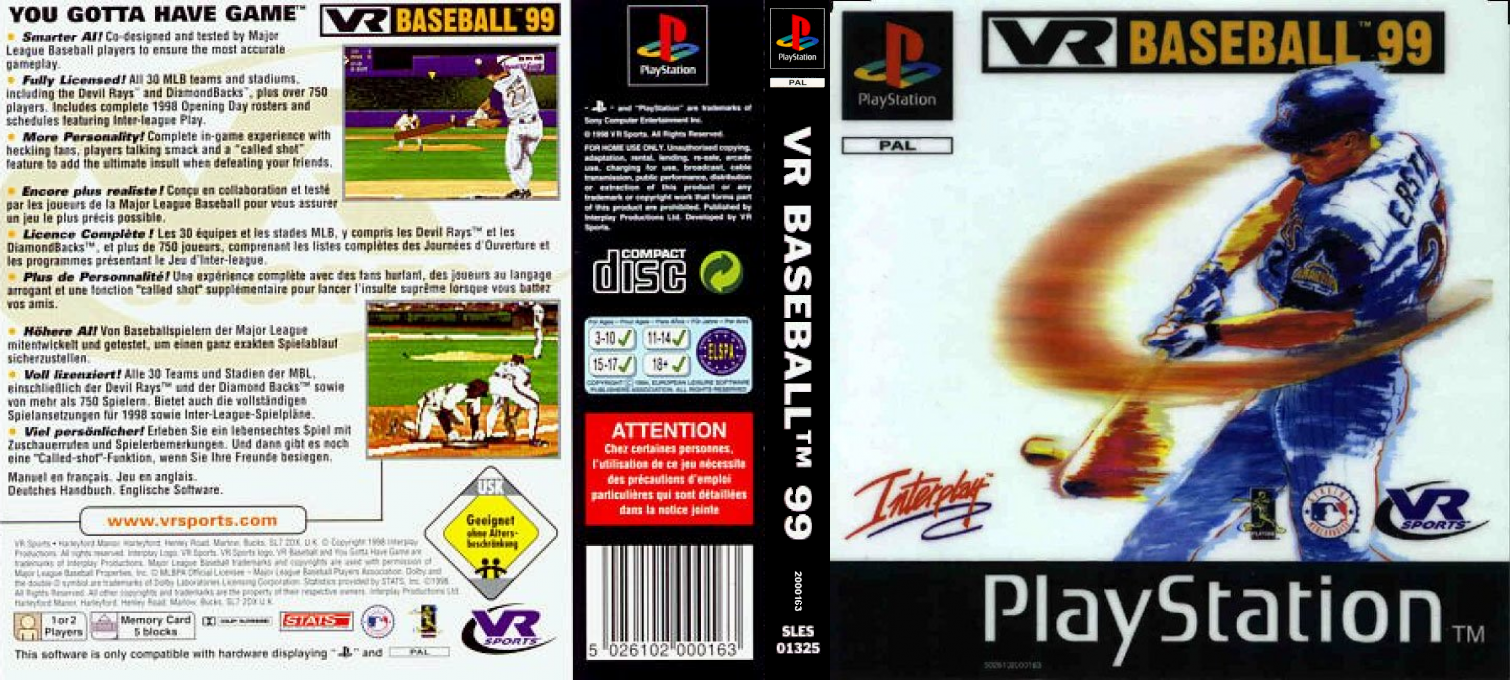 Vr Baseball '99 — box-texture (EU)