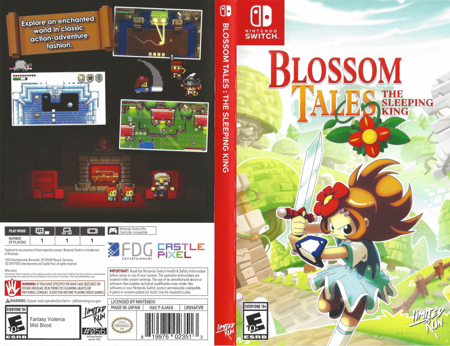 Blossom Tales - The Sleeping King — box-texture (US)