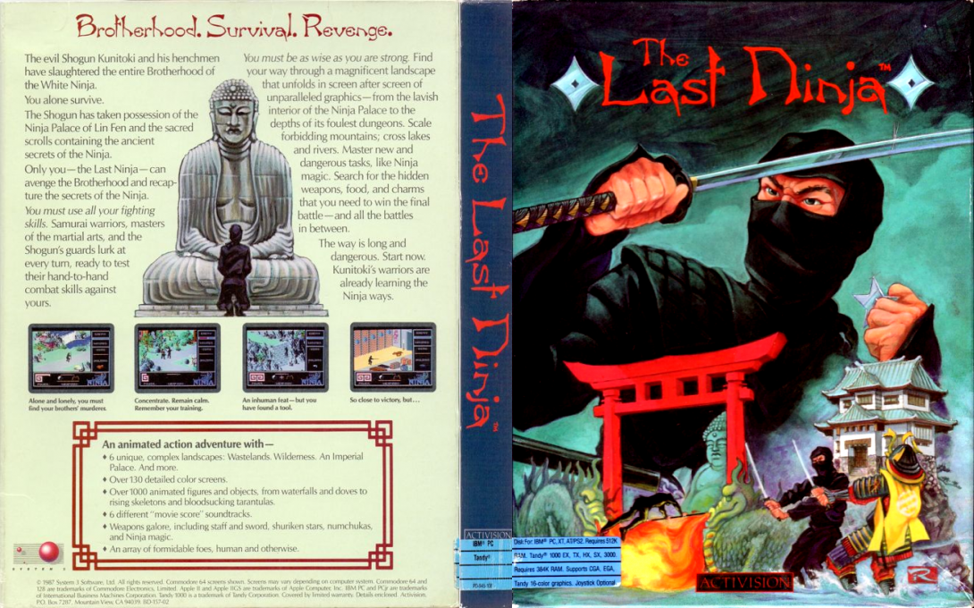Last Ninja, The — box-texture (US)