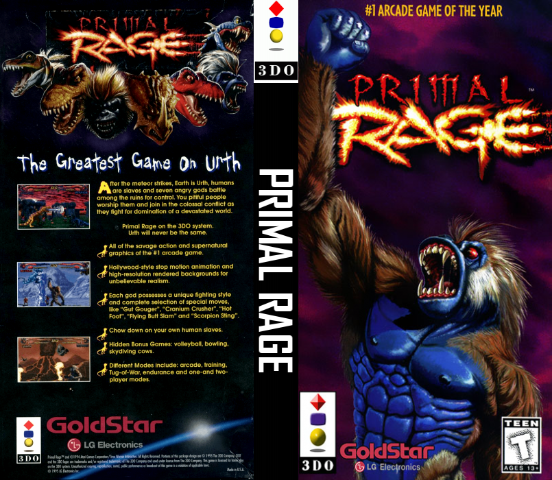 Primal Rage — box-texture (US)