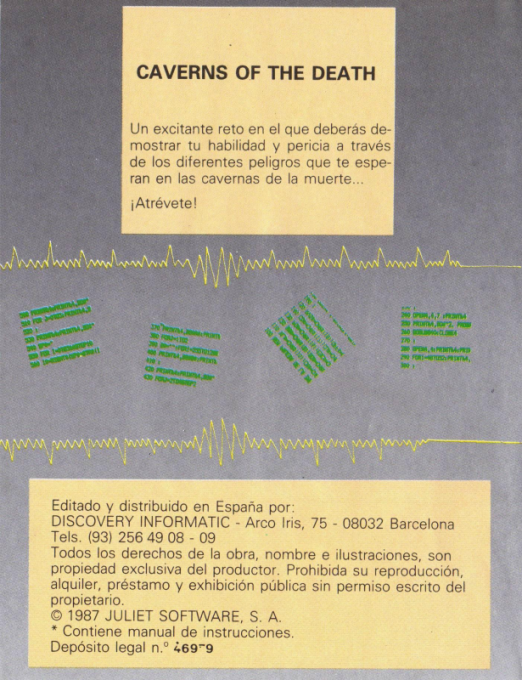 Caverns of the Death — box-2D-back (SP)