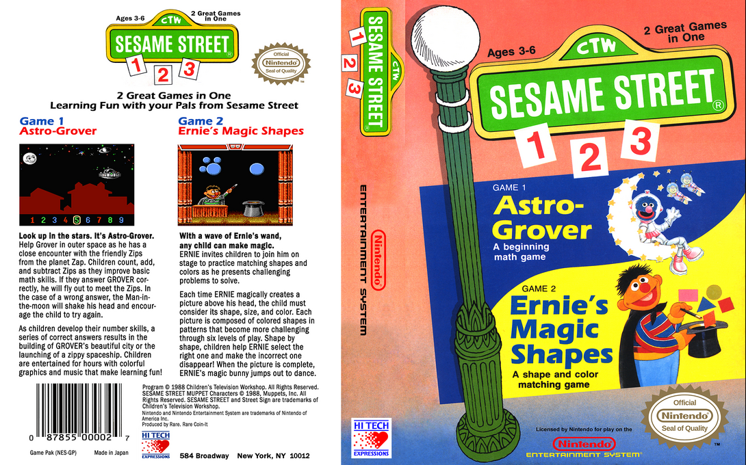 Sesame Street 123 — box-texture (US)