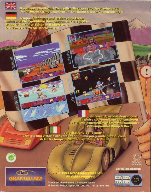 Bump 'n' Burn — box-2D-back (WOR)
