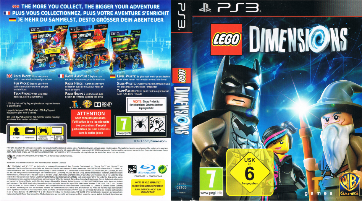LEGO Dimensions — box-texture (EU)