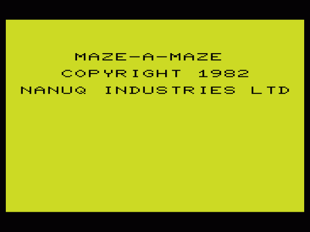 Maze Amaze — sstitle (WOR)