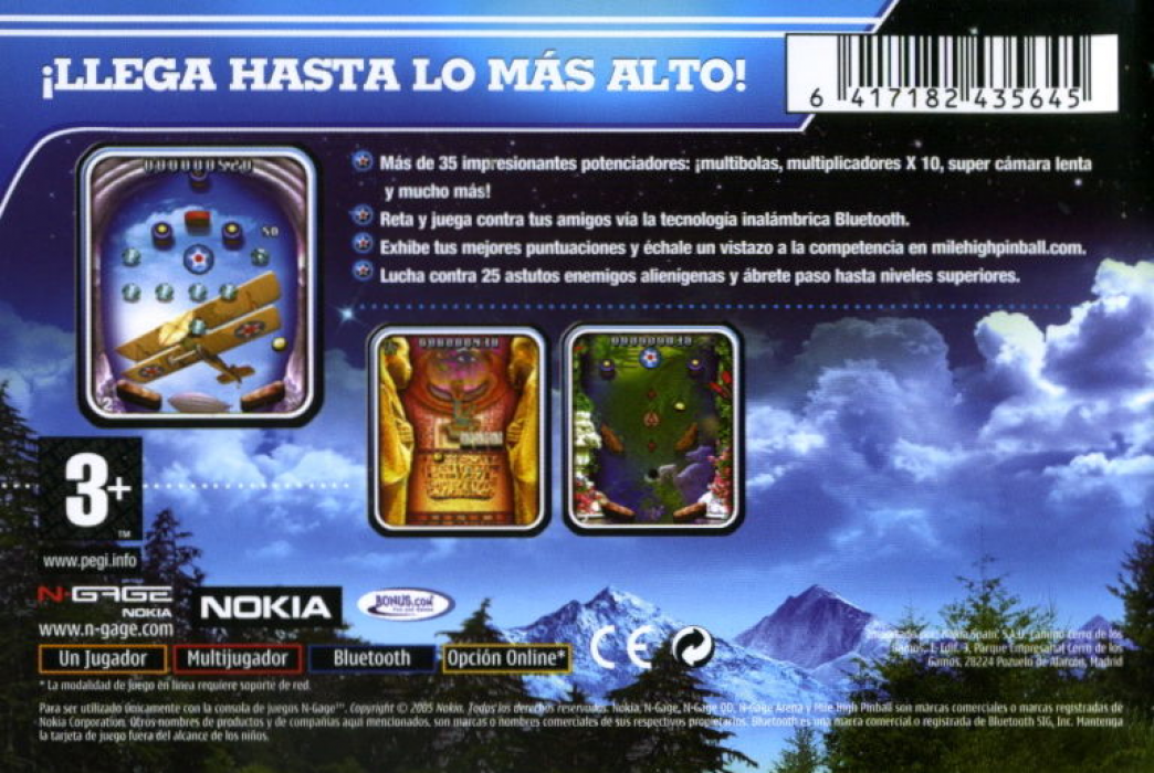Mile High Pinball — box-2D-back (SP)