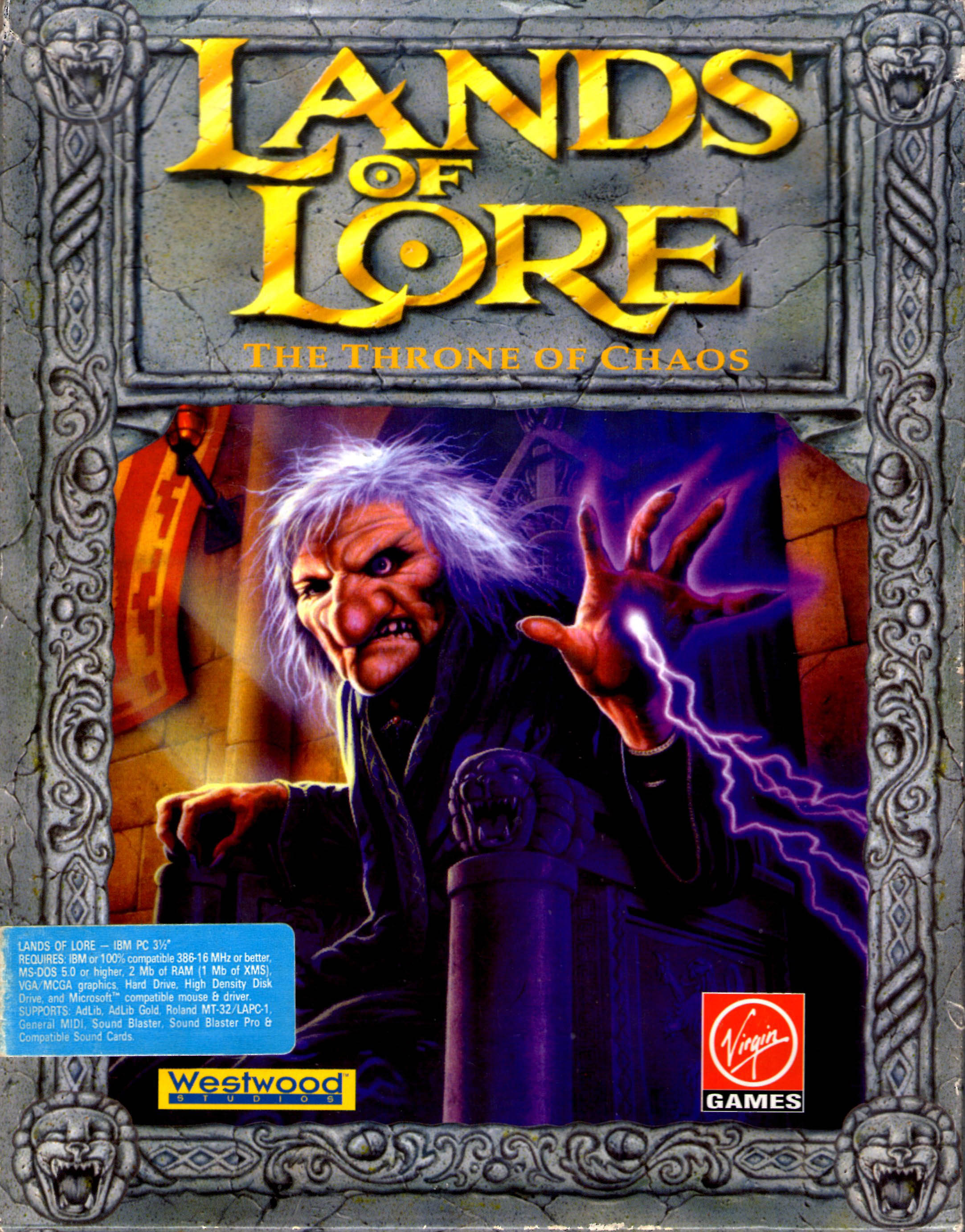 Lands Of Lore - The Throne Of Chaos — box-2D (SP)