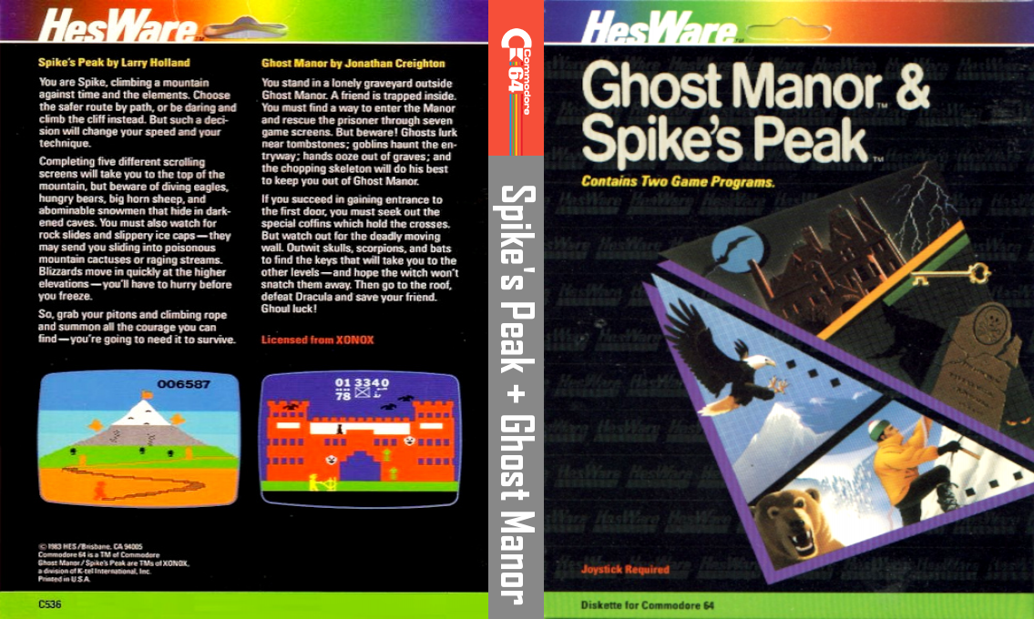 Spike's Peak + Ghost Manor — box-texture (US)