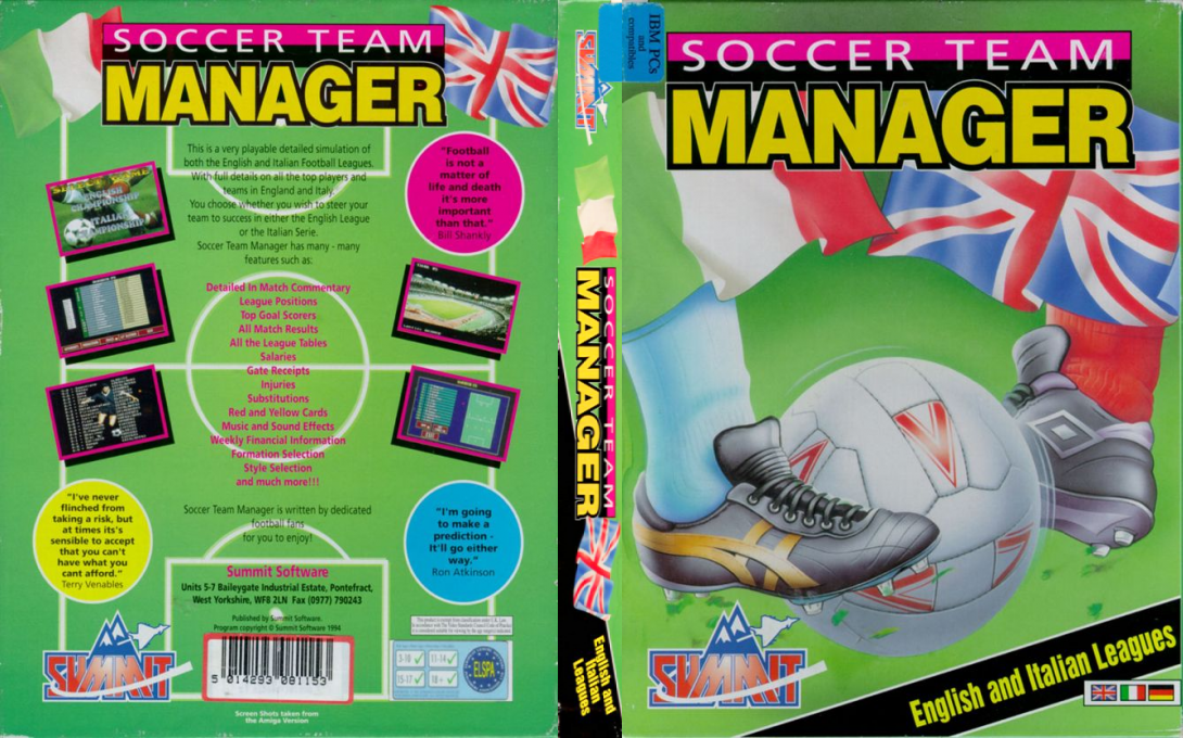 Soccer Team Manager — box-texture (EU)