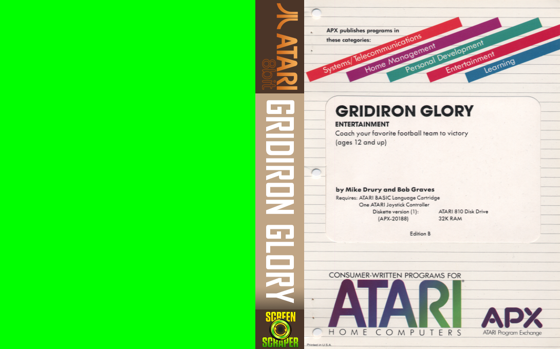 Gridiron Glory — box-texture (US)
