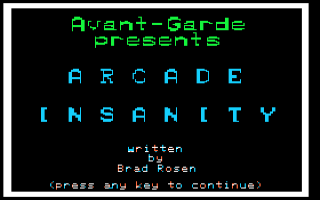 Arcade Insanity — sstitle (WOR)