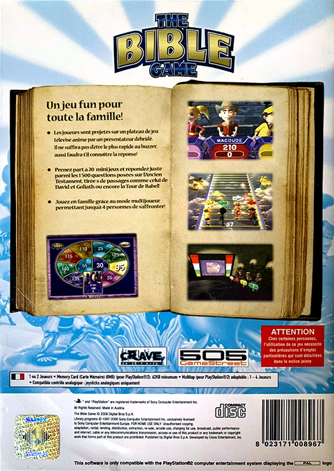 Bible Game, The — box-2D-back (FR)