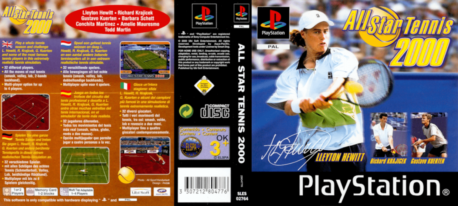 All Star Tennis 2000 — box-texture (EU)