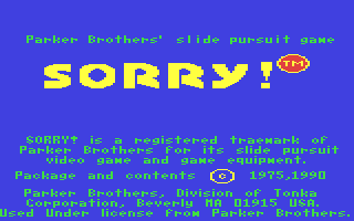 Sorry! — sstitle (WOR)