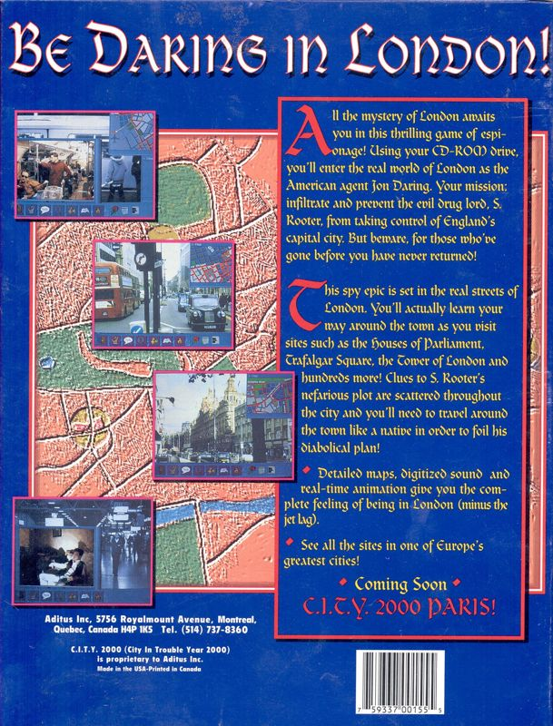 C.I.T.Y. 2000 — box-2D-back (US)