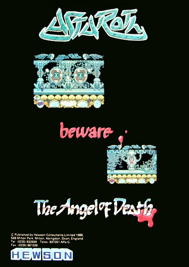 Astaroth - The Angel of Death — box-2D-back (WOR)