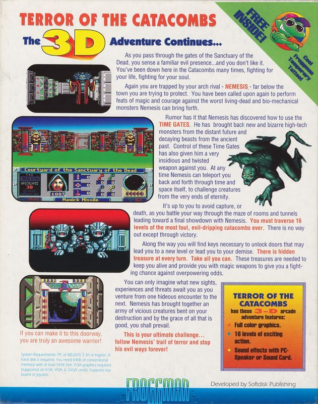 Terror Of The Catacombs — box-2D-back (US)